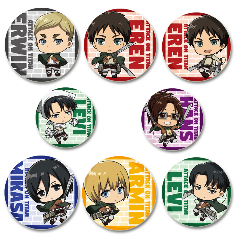 Levi Jewelry & Watches Inc - Aanval op Titan Badge Handgemaakte Cartoon