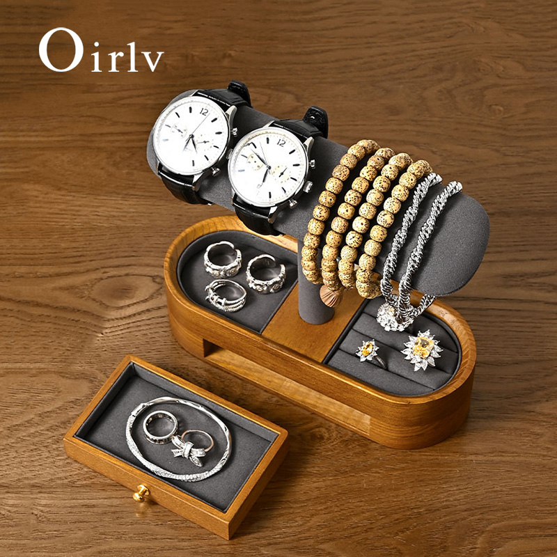 Jewelry Stores Watches - Oirlv Massief Houten Horloge Organisator Plank