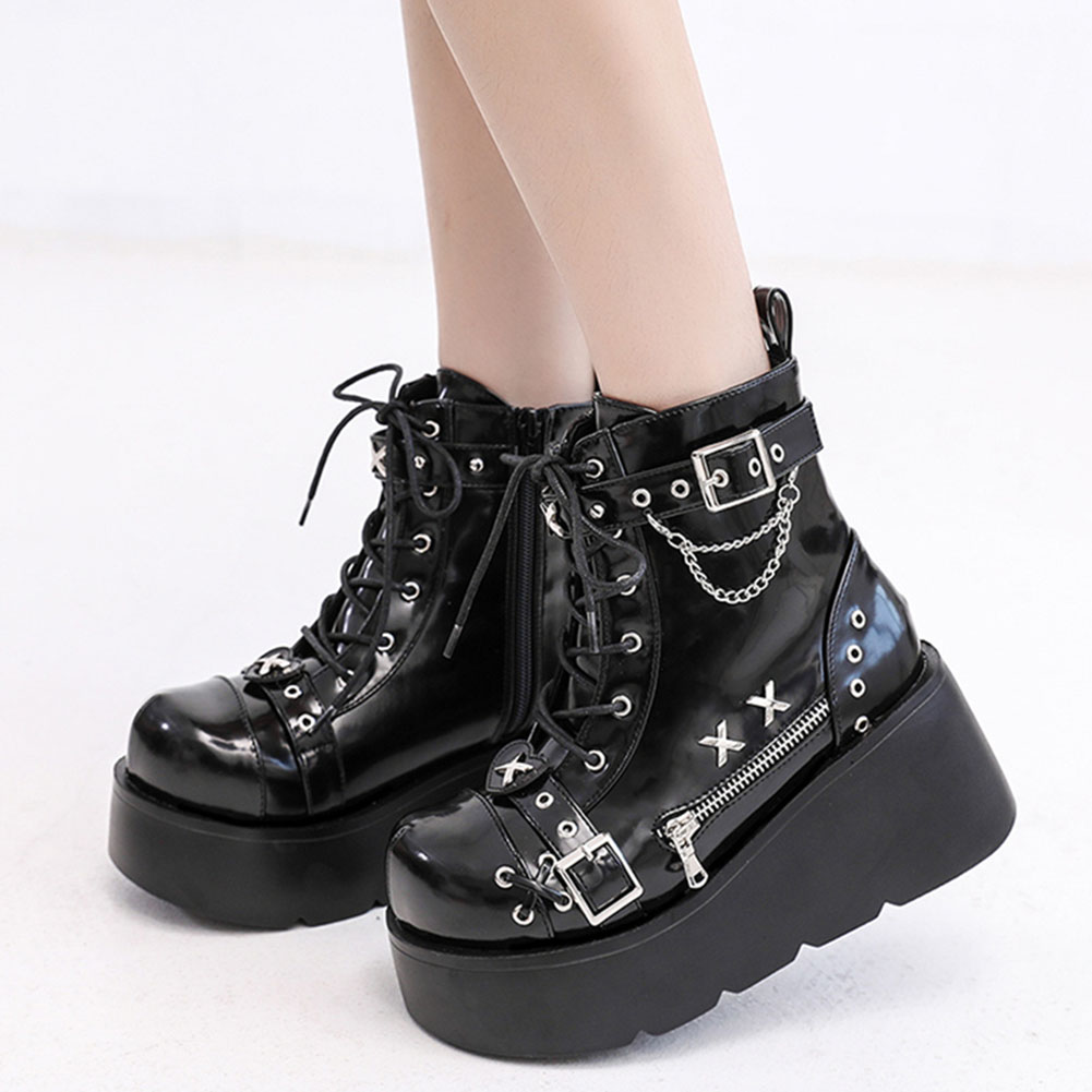 Anklet Foot Chain - Nieuwe dames goth platform enkellaarzen met