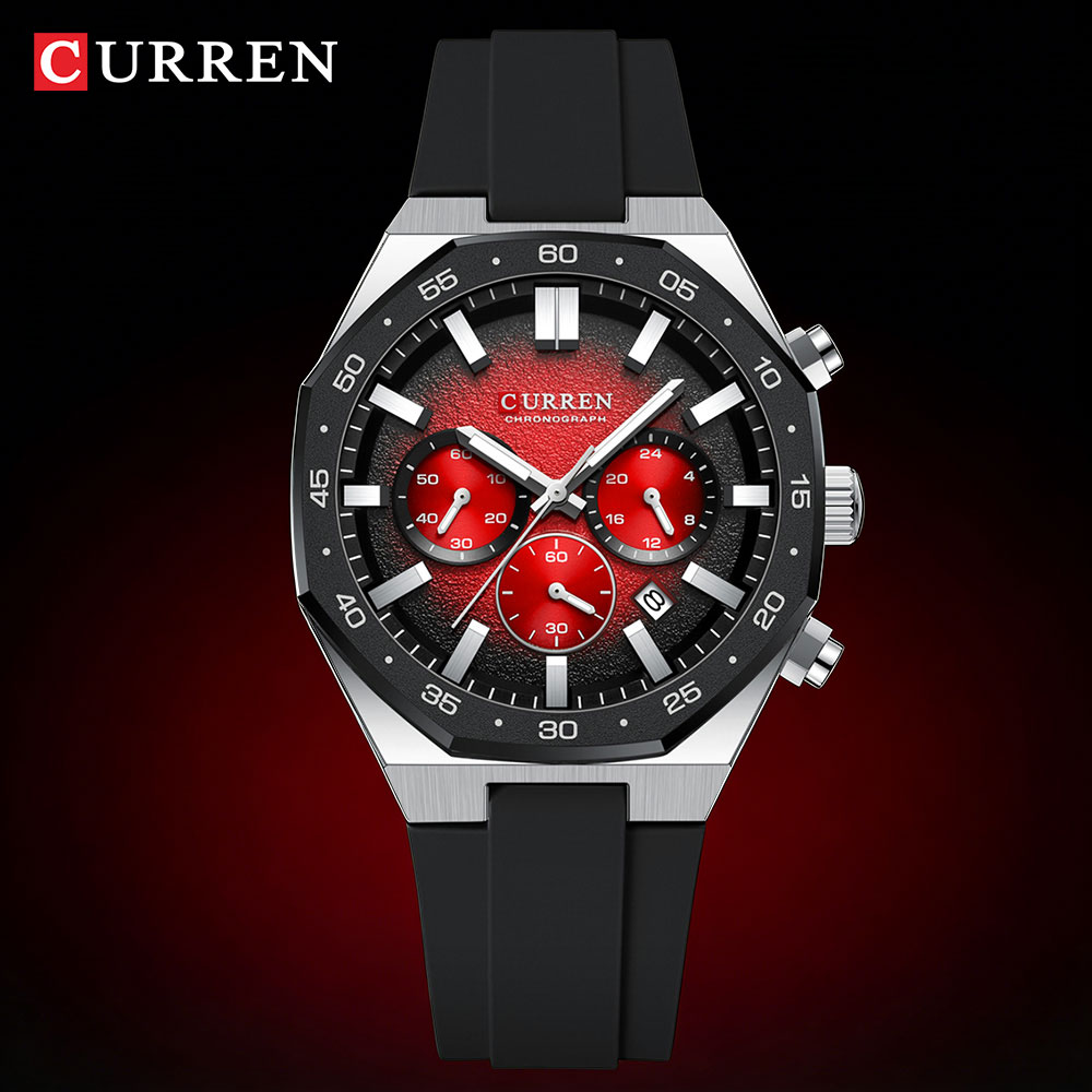 Jewelry And Watches - CURREN Mode Casual Heren Sporthorloge Chronograaf