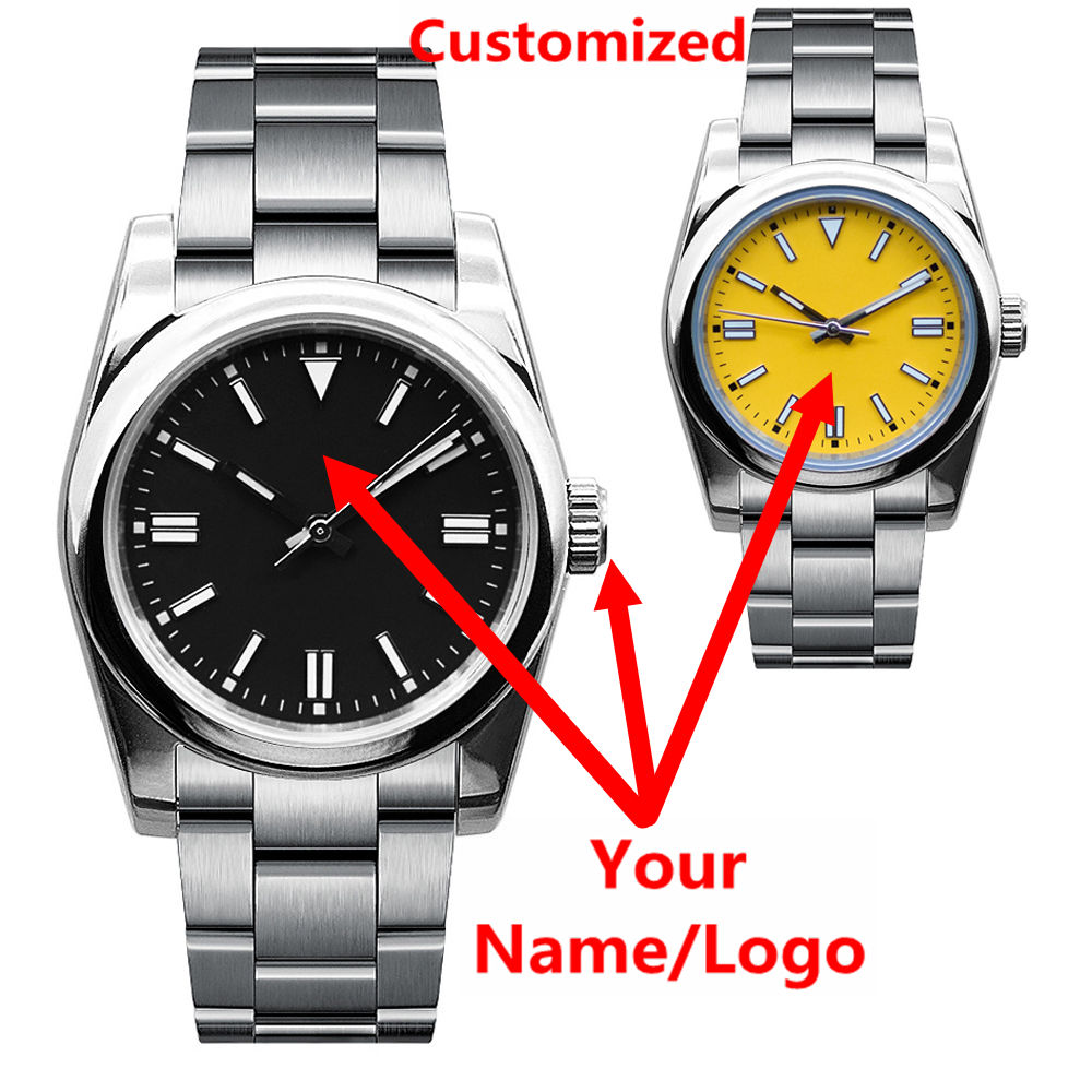 Jewelry And Watches - Aangepast logo herenhorloge saffier luxe NH35/miyota