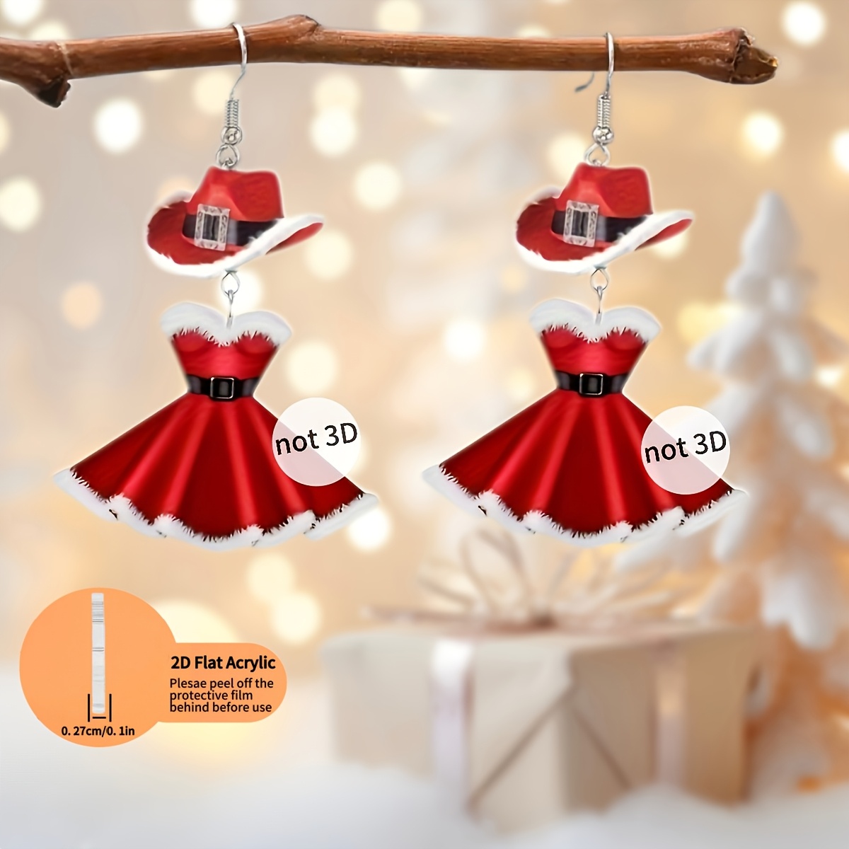 1 paar 2D acryl oorbellen met  - Eve Jewelry & Watches Distribuidor Oficial Rolex recensie en prijs