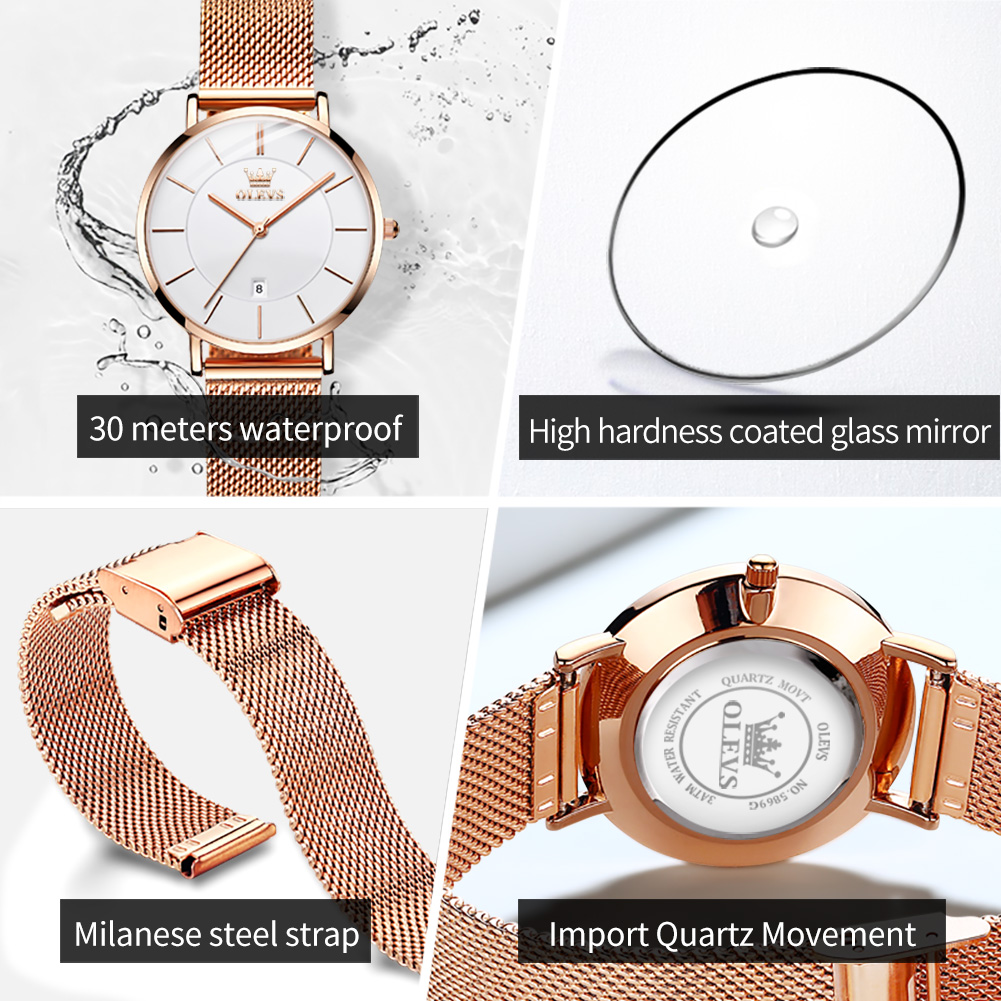 OLEVS Dameshorloge 5869, elega - Jewelry And Watches recensie en prijs