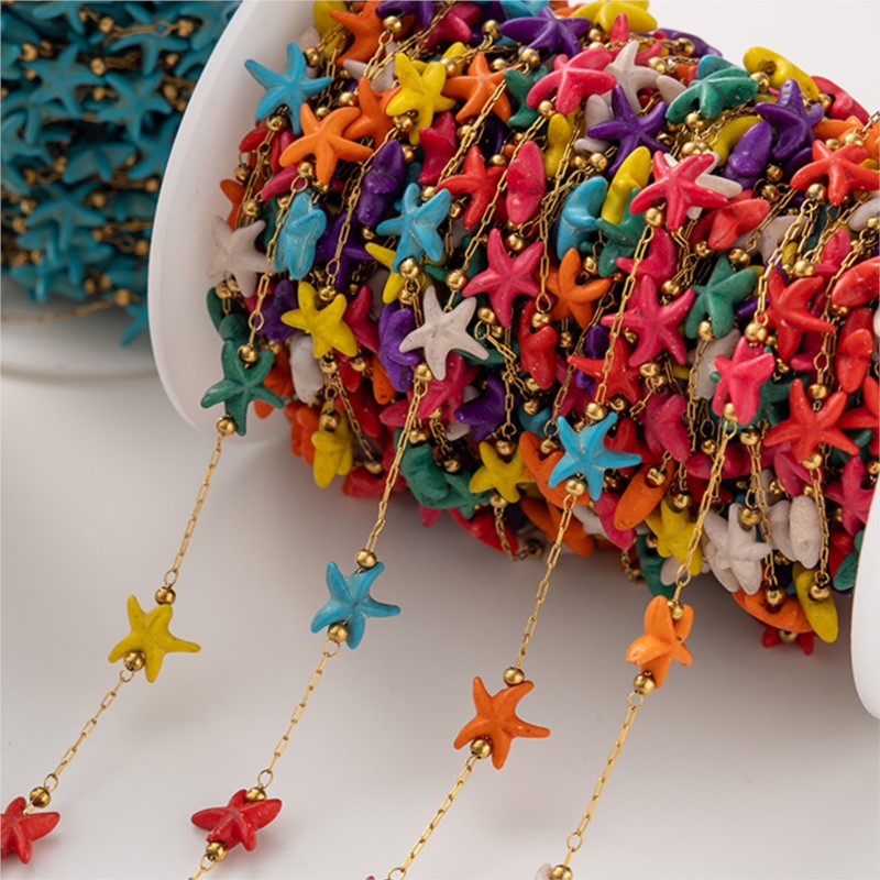 1Meter Rvs Zeester Turquoise K - Anklet Foot Chain recensie en prijs