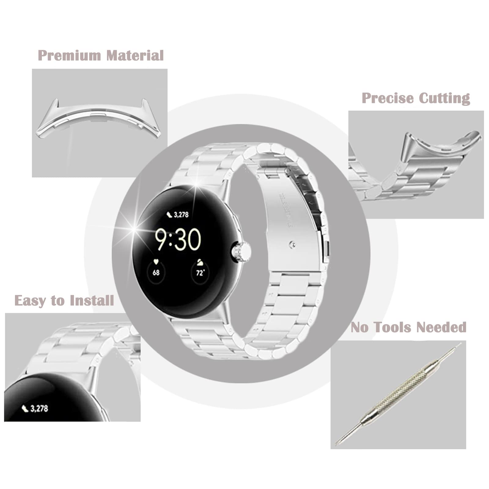 1/2 paar metalen connector voo - Jewelry Stores Watches recensie en prijs