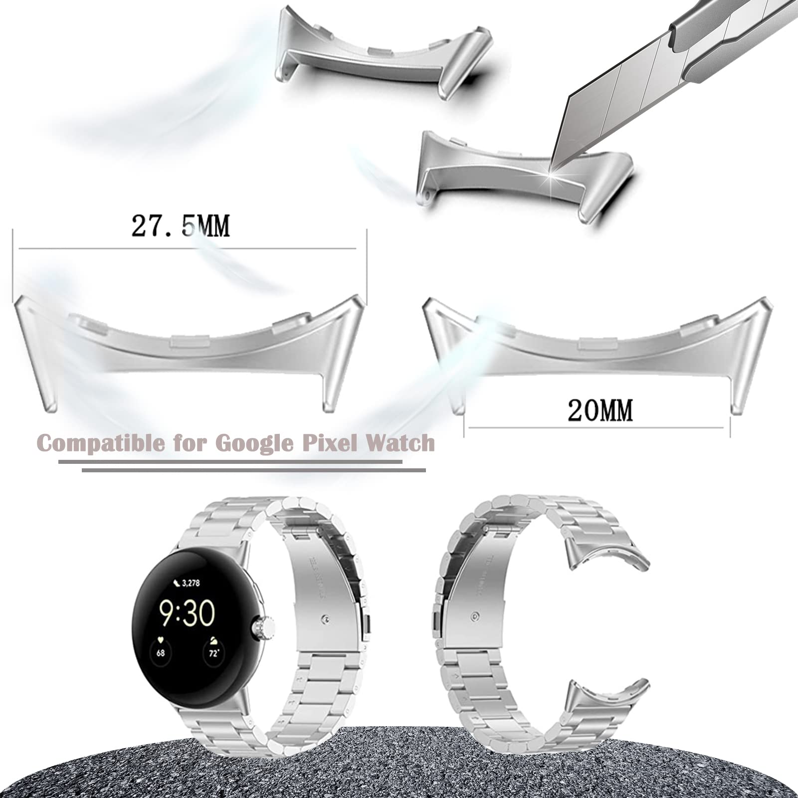 1/2 paar metalen connector voo - Jewelry Stores Watches recensie en prijs