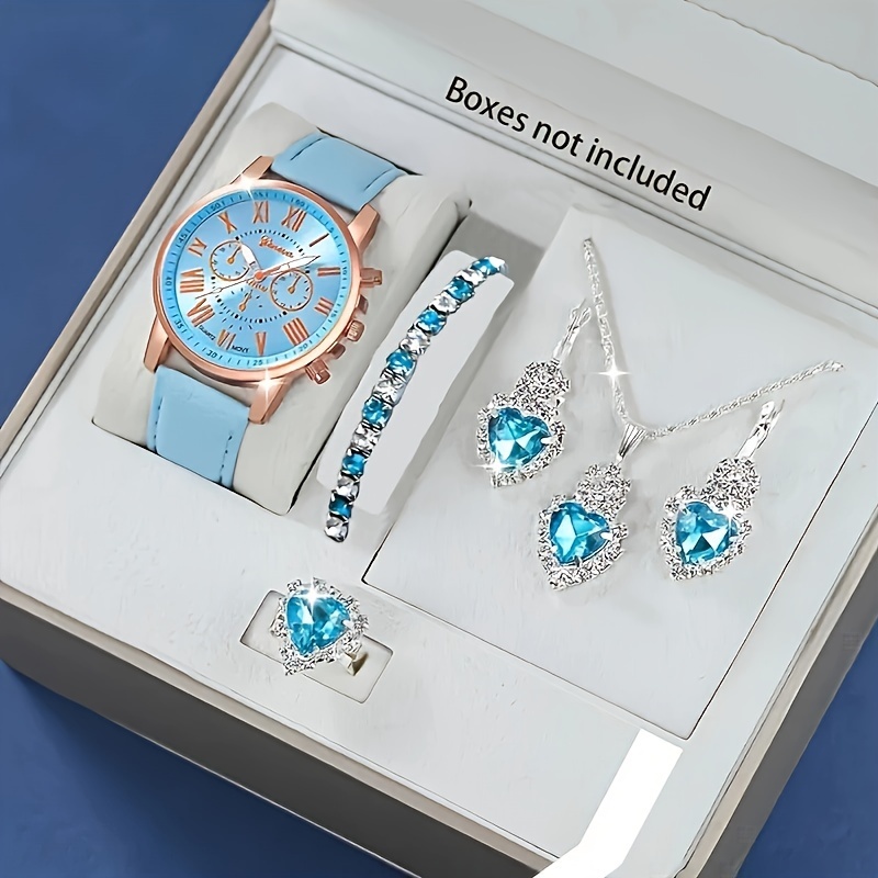 Elegante roségouden hemelsblau - Stones Watches & Jewelry In Sweden Ab recensie en prijs