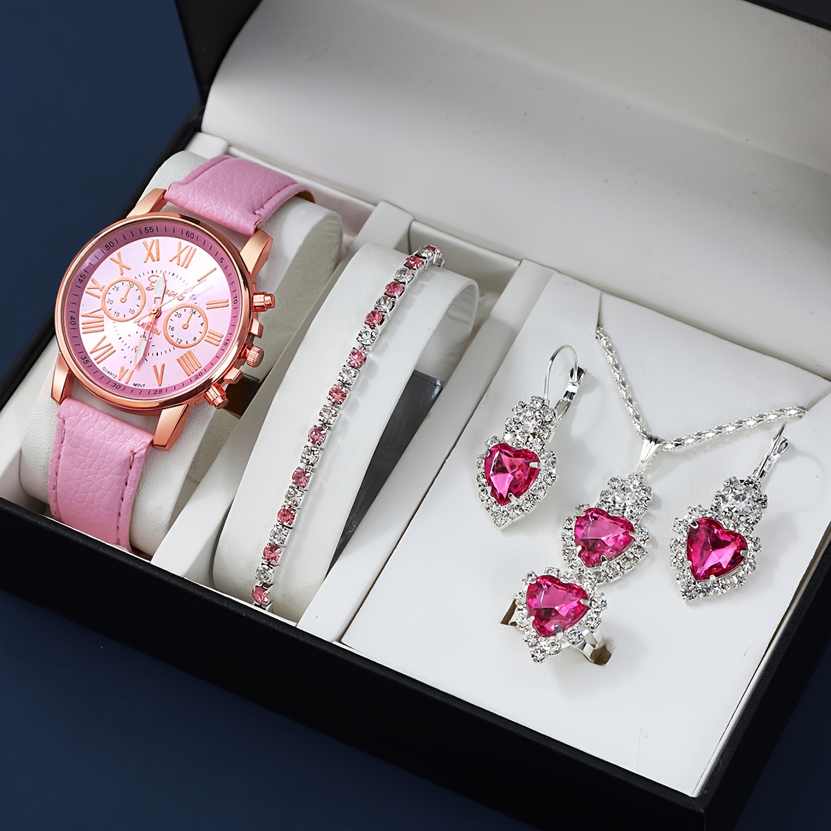 Elegante roségouden hemelsblau - Stones Watches & Jewelry In Sweden Ab recensie en prijs