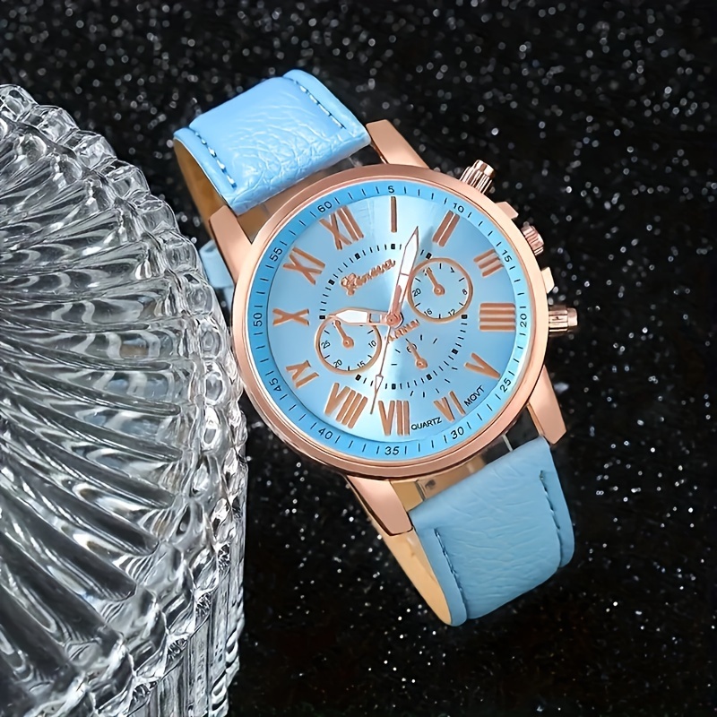 Elegante roségouden hemelsblau - Stones Watches & Jewelry In Sweden Ab recensie en prijs