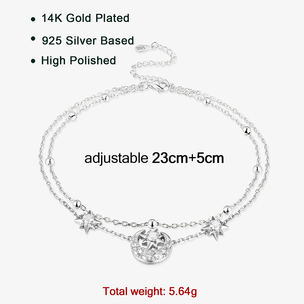 APIR Sparkling Moissanite Ster - Anklet Foot Chain recensie en prijs