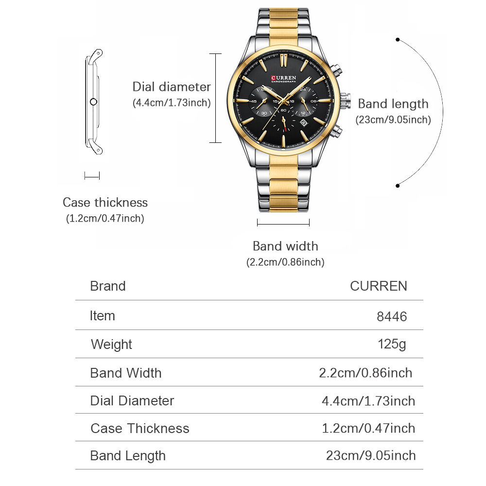 CURREN Casual quartz chrono sp - Jewelry And Watches recensie en prijs