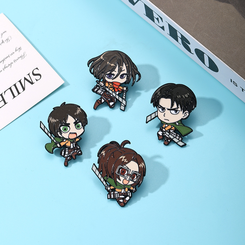 4 stks/set AttackonTitan Email - Levi Jewelry & Watches Inc recensie en prijs