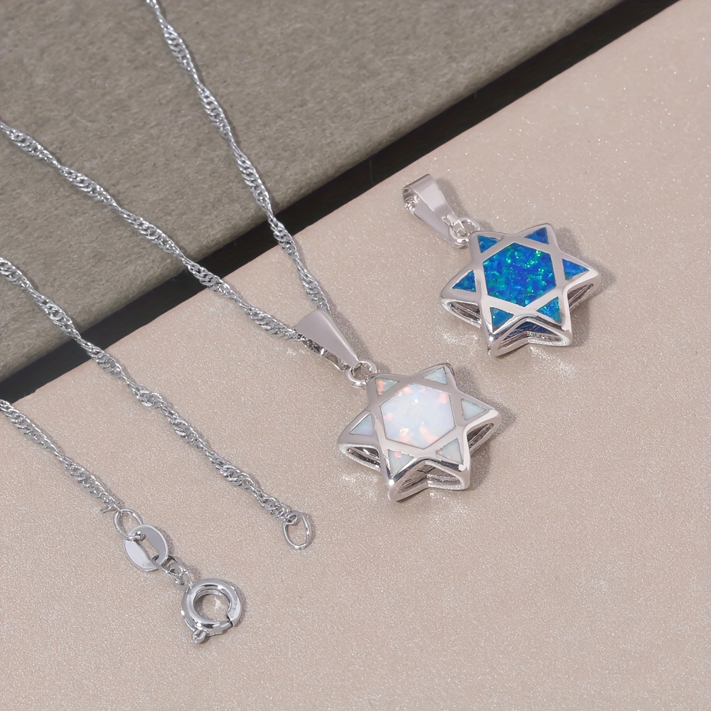 Davidster Opaal hanger ketting - Jewelry & Watches Spółka Z Ograniczoną Odpowiedzialnością Sp Z Oo recensie en prijs