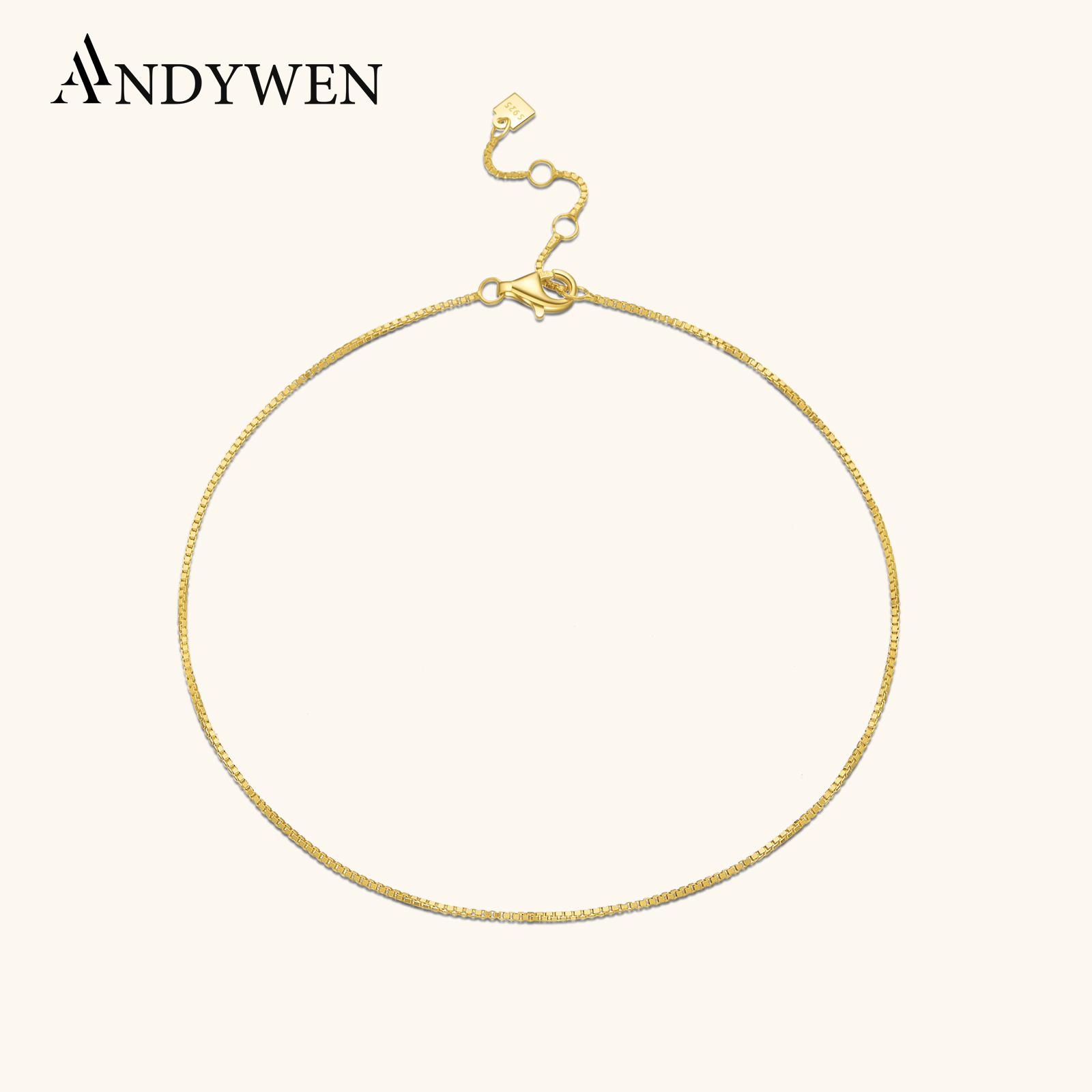 ANDYWEN 925 sterling zilver go - Anklet Foot Chain recensie en prijs